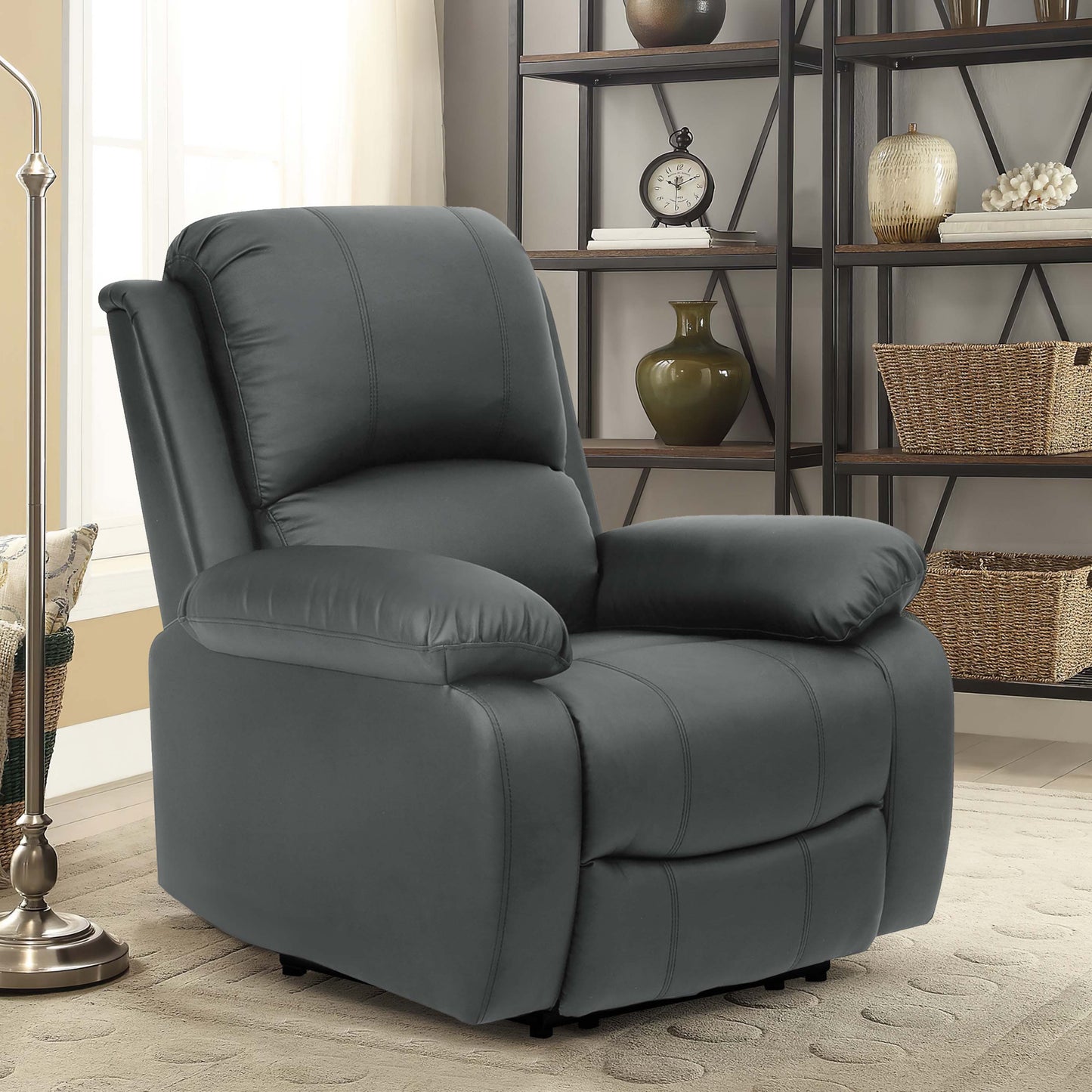 Milan Reclining Luxury Faux Leather Sofa Set - Indulge in the Ultimate Comfort and Style for Your Living Room
