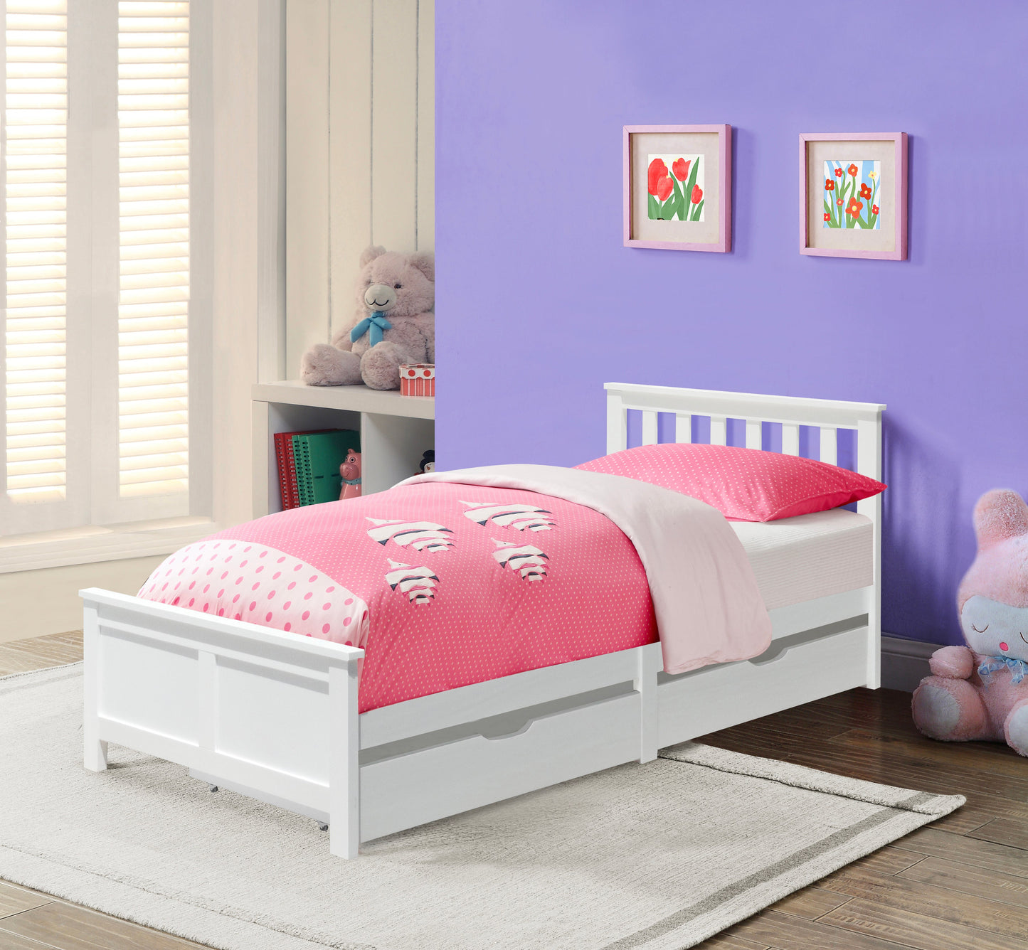 3ft Wooden Bedframe With 2 Pull Out Drawers Caramel Grey White Bedroom Furniture