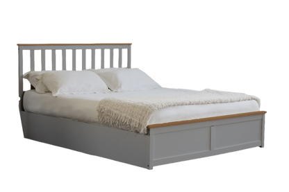 Bexley Wooden Ottoman Gas Lift Storage Bed 3ft 4ft 4ft6 5ft White Or Grey