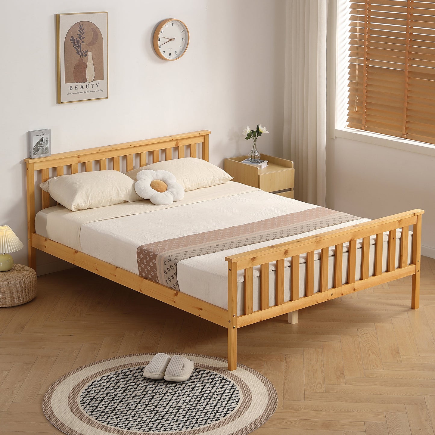 Atlantis Wooden Bed Frame - A Classic and Timeless Addition to Your Bedroom Decor